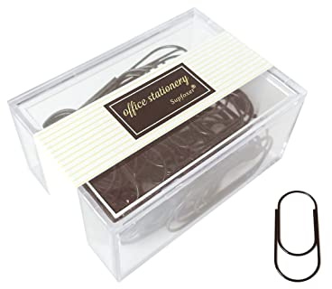 Jumbo Paper Clips, 50pcs 2inch Big PaperClips Durable and Rustproof Coated Large Paper Clips Office Supply Accessories (Black)