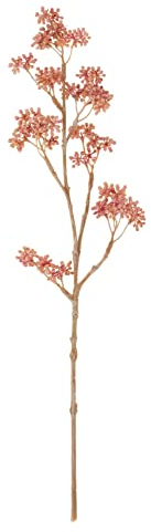 artplants.de Kunst Liebesperlenstrauch Zweig BEYNAC, Beeren, rosa, 45cm - Künstlicher Beerenzweig