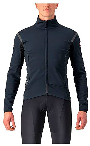 Castelli 4522510 PERFETTO RoS 2 CONVERTIBLE JAC Jacket Men's LIGHT BLACK/BLACK REFLEX M