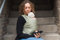 Cuddie Baby Wrap Carrier | Premium Tragetuch für Neugeborene und Kinder | Alles in einem Babytragetuch | Tragetuch für Neugeborene | Verstellbar für alle Körpertypen (Olive)