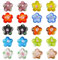 HOBBIESAY 20 Pcs 10 Couleurs 13.5x15mm Perles de Verre à la Main Plum Blossom Flower Mélangés Couleur Fleur Perles pour Plates Bijoux Boucles d'oreilles DIY Making Trou: 1.2mm