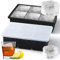 Sinnsally Eiswürfelform Silikon,XXL Eiswürfelform Eiswürfelformen & Eiswürfelschalen mit Deckel,Eiskugelform Eiswürfelbehälter Eiswürfel Form (2er-Pack 6 Eiswürfelform mit Deckel)