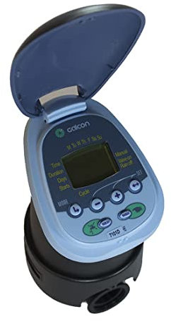 GNCGarden Programador de Riego Galcon 7001 IP-68 a Pilas + Válvula hidráulica 1”– Totalmente Sumergible – Programador de riego - Programador riego automático – Fácil manejo