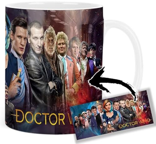 All Doctor Who Jodie Whittaker David Tennant Matt Smith Peter Capaldi Tasse Keramikbecher Mug