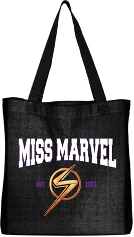 Marvel Miss EST 2023 BWMAVLSBB002 Unisex Tote, Schwarz, Größe 38cmx42cm, Schwarz, 38 X 42 CM, Utility