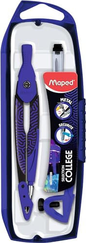 Maped - Coffret Compas Open Deepsea Paradise - Compas Mine + 1 Étui Mine + 1 Bague - Excellente prise en Main - Idéal pour le Collège