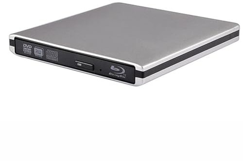 NQYZZFD Unidad Grabadora De BLU-Ray Externa, Reproductores De DVD USB3.0, Unidad Óptica Delgada 3D, Lector De Grabadora De BLU-Ray, Grabadora De CD/DVD para Windows/iOS,B