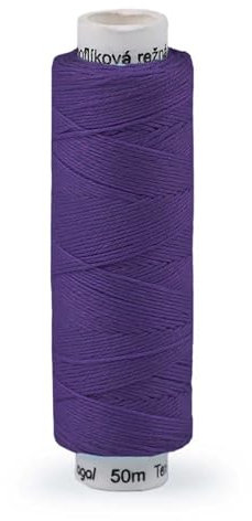 50m Nähgarn Leinen-Garn Leinenzwirn Klöppelgarn Nähfaden Leinengarn Farbwahl, Farbe:violett