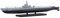 ARCADORA 1:350 1944 U-Boot-Kriegsschiff-Modell, Legierung Druckguss, Sammlungsmodell, U-Boot-Souvenir, statisches Display