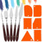 ZUOQIANG 11Pcs Palette Knife Set,5 Pcs Plastic Clay Scrapers,6pcs Palette Knife，Art Painting Palette Knives, Mixing Scraper Kit，Mixing Scraper Kit for Artist Oil Painting/Oil/Acrylic/Crafts