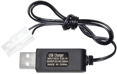 Domasvmd SM2P/JST/KETPlug pour Voiture Télécommandée 3.6V 4.8V 6V 7.2V Câble de Charge USB