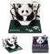 JXAXD Panda Kalender 2025 mit Stifthalter, 3D Kalender Abreißen 2025, 3D Notizblock Panda, 2025 Schreibtisch 3D Memo Pad Papier, Schnitzen Geschenk Desktop Dekoration für Halloween Weihnachten