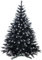 Homede Künstlicher Weihnachtsbaum mit Brokat 220 cm schwarz Christbaum Tannenbaum Weihnachtsdeko Fichte Cristal Dark