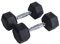 Endless Pair of 4 Kg (2 * 8.8 LB) Hexagon Rubber Coated Dumbbells | Black | Material: Iron and Rubber | Perfect for Bodybuilding, Fitness, Weight Lifting and Training at Home or Gym