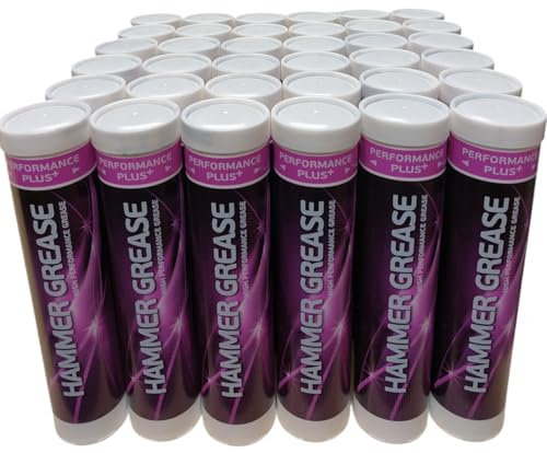 HAMMER GREASE 36 X 400GM, A HEAVILY GRAPHITED GREASE SUITABLE FOR HYDRAULIC HAMMERS ALSO CAN BE USED ON PIN & BUSH, OPEN GEAR APPLICATIONS