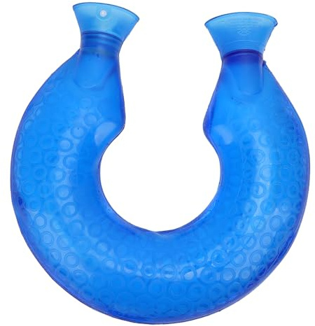 Generic U -Shaped Hot Water Bottle (Blue Cover)