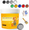 Waterproof Water Based Epoxy Floor Paint, Epoxy Floor Paint, Quick Dry Waterproof Epoxy Floor Paint, Garage Floor Paint, for Both Indoorand Outdoor Surface (0.3KG,Light grey)