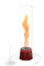 höfats Spin air 900 rosso – Fuoco da tavolo per interni ed esterni – Moderno camino da tavolo a bioetanolo a lunga durata – Innovativa tecnologia Bio-Burner, base in ghisa smaltata, camino riscaldante
