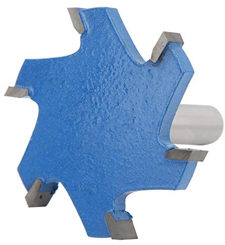 Bit Router Bit 12 Mm Gambo 6 Denti Taglierina a Forma di T per Lavorazione del Legno 65 X 10 Mm