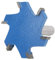 Bit Router Bit 12 Mm Gambo 6 Denti Taglierina a Forma di T per Lavorazione del Legno 65 X 10 Mm