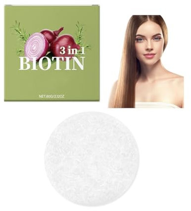 Zwiebel-Rosemarin-Shampoo-Bar, Onion Rosemary Haarseife, Shampoo Bar für Haarwachstum, Tiefenreinigung und Hydratisierung, Für alle Haartypen, Reisegröße