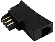 Vivanco TST Stecker, LAN-Anschluss Kupplung Adapter, TST- Zusatzgeräteadapter, TAE Stecker