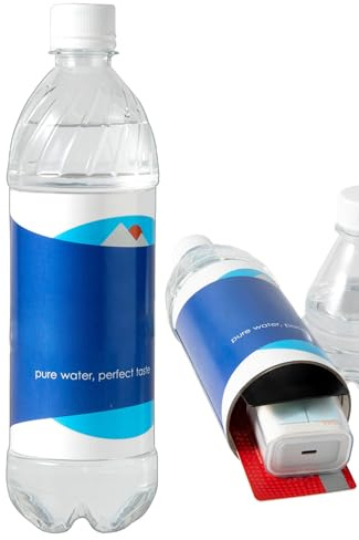 Bouteille d'eau avec cachette, bouteille d'eau Safe avec compartiment secret, coffre secret avec couvercle anti-fuite pour clés, argent liquide et objets de valeur