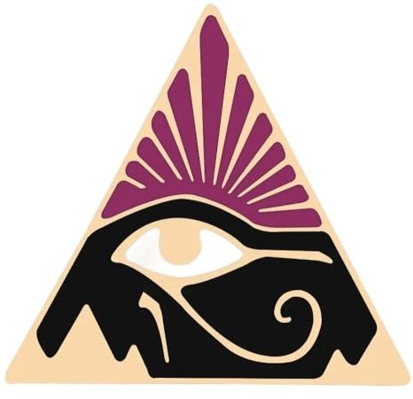 Emaille-Pin Auge der Vorsehung, Illuminati, Freimaurer, Ägyptische Pyramide