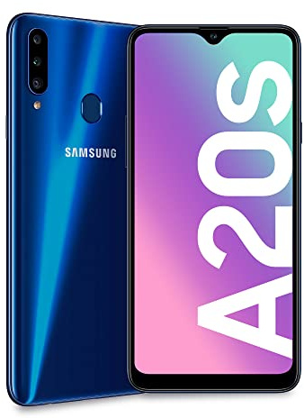 Samsung Galaxy A20s , 32GB/3GB RAM Dual SIM 6.5''HD+ Snapdragon 450, Factory Unlocked - Blue (Renewed)