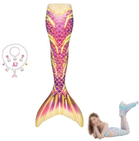Niedliches Set MäDchen-Kleidungssets - Pflegeleicht Ideal FüR Pool Und Meer,meerjungfrauenflossemädchen-120