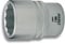 HAZET Steckschlüsseleinsatz Doppelsechskant 900Z-24 24mm I Antrieb 1/2 Zoll I Chrom-Vanadium-Stahl, robustes Design