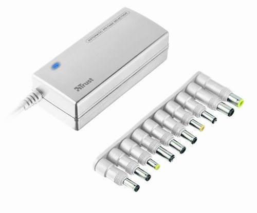 Trust 17589 Plug&Go XS 90W Notebook Power Adapter, Bianco