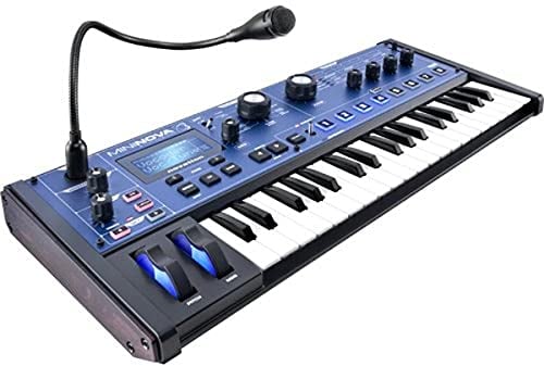 Novation MiniNova Analogue Modelling Compact 37 Mini-key Synth – Tough, compact, powerful mini-synth with pitch-correcting effect vocoder, 256 onboard sounds and five effects per voice layering