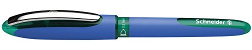 Schneider One Business Tintenkugelschreiber (0,6 mm, Ultra-Smooth-Spitze) 10 Stück grün