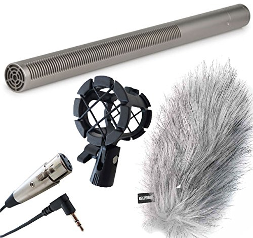 Rode NTG-3 Shotgun Microphone + Keepdrum Fur Windshield - Spider - XLR/TRS Cable