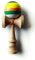 Sweets Kendamas 5-Streifen Prime Kendama – Alle Ebenen, Streifendesign, Extra String Accessoire Bundle (Poncho)