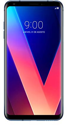 LG V30 LTE - Smartphone de 6'' (Octa-Core 2.45 GHz, RAM de 4 GB, Memoria de 64 GB, cámara Dual de 16 MP, Android) Color Azul