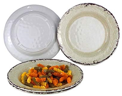 Gimex Stone Line Set de vaisselle de camping 4 pièces avec assiette creuse en mélamine antidérapante (sable)