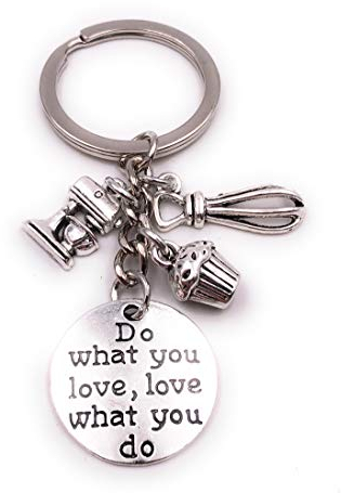 H-Customs Mélangeur fouet muffin cuisine cuisson équipement pendentif trousseau d'argent