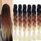 Shang Xiu Lot de 6 extensions de cheveux tressés en cheveux synthétiques Kanekalon pour bricolage Couleur ombré Violet 3 tons 100 g/pièce 60 cm