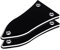 Almencla 2pcs 3 Ply Bell Shaped Truss Rod Cover Für Epiphone E Gitarre Teile