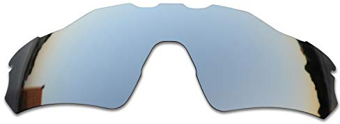 SOODASE Pour Oakley Radar EV Path Des lunettes de soleil Argenté Verres de remplacement polarisés