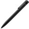 HUGO BOSS: Penna a sfera EXPLORE Brushed Black. Penna raffinata nera in alluminio spazzolato con dettagli neri e anelli testurizzati. Dispo in piuma, roller e sfera