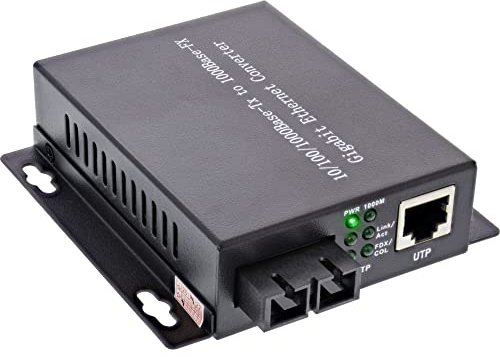 InLine® Netzwerk Media Konverter 10/100/1000Mb/s TP zu LWL (SC Duplex), MM, 550m