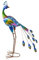 ALLADINBOX 88,9 cm Metall Pfau Dekor Garten Statuen und Skulpturen, Garten Kunst Skulpturen Stehend Indoor Outdoor für Hinterhof Veranda Terrasse Rasen Dekorationen
