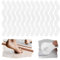 plastific 12pcs Non-slip Strip Stickers, Anti Slip Grip Stickers Adhesive Shower Strip Stickers Non Slip Strips Pad Treads Bathtub Flooring Safety Tape Mat for Bath Shower (White)