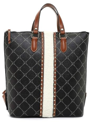 Tamaris Rucksack Anastasia Teddy 31424 Damen Rucksäcke Material Mix black 100 One Size