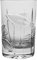 Barski Gin Tonic Glass – Highball & Coupe Set mit 6 Kristallgläsern – je 170 ml – mattiertes Blatt-Design – handgeschnitten – hergestellt in Europa