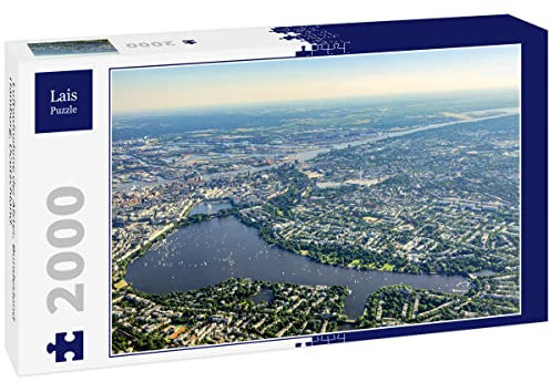 Lais Puzzle Luftaufnahme der Alster, Bundesland Hamburg, Deutschland. 2000 Teile