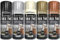 Classic Signature - 5 Can Mix Color Fabric spray paint 200ml Multipurpose AerosoL, Black Gold Brown Ivory Silver Quick and Fast Drying and Excellent Coverage for Metal, Wood, Plastic - D7